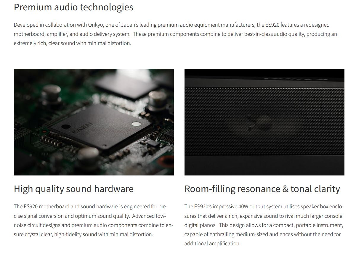 ES920 Premium audio technologies