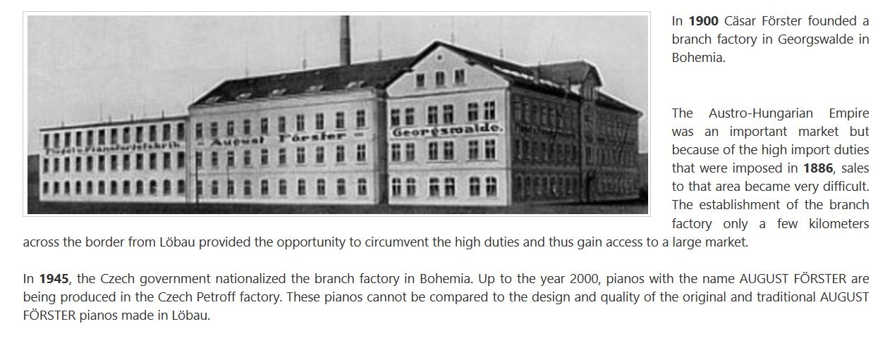 History of August F&ouml;rster 3