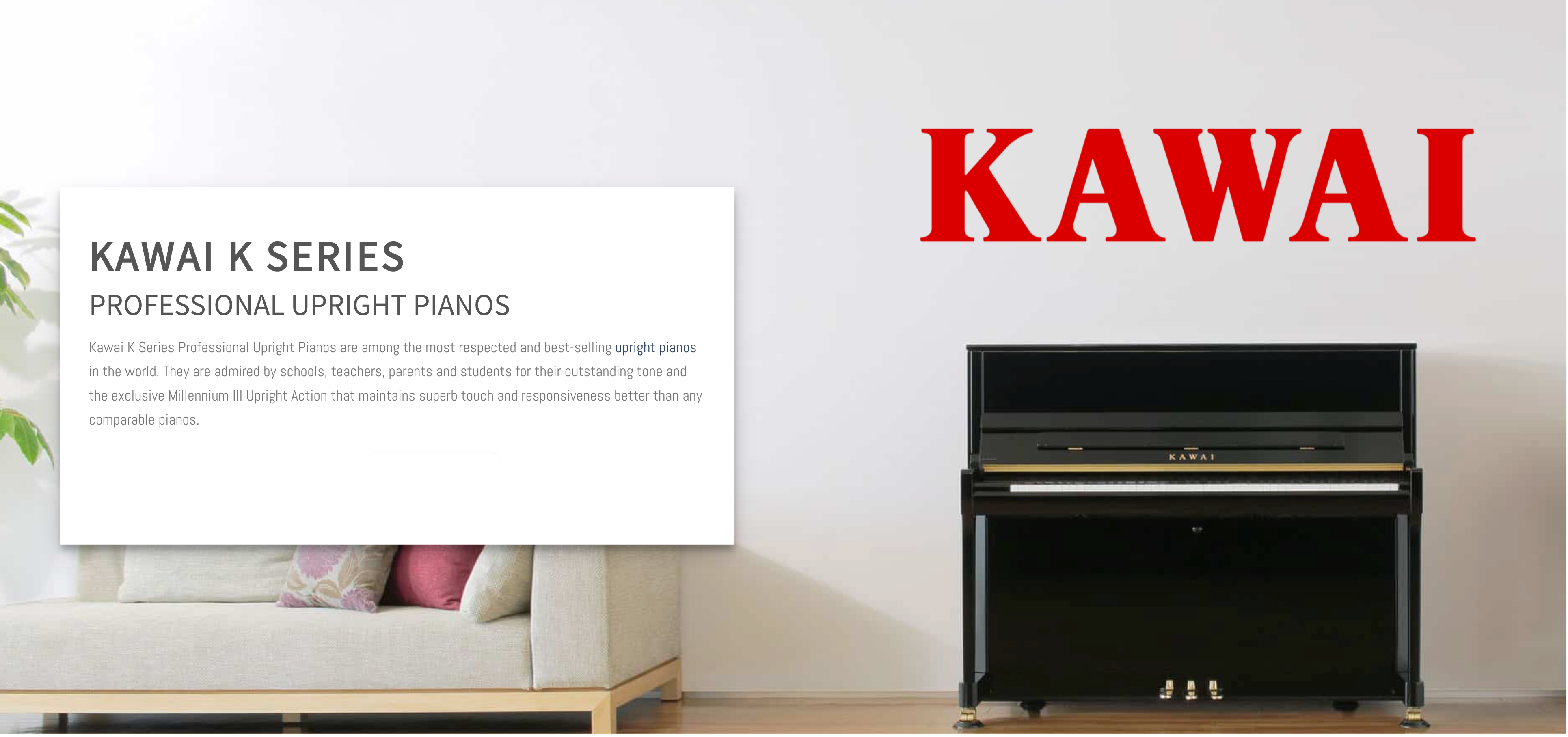 Kawai K Series Professional Upright Piano 