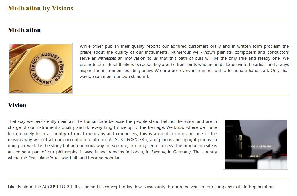 Motivation by Visions